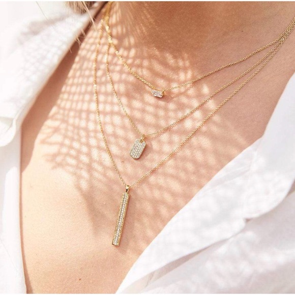 gorjana griffin dog tag necklace